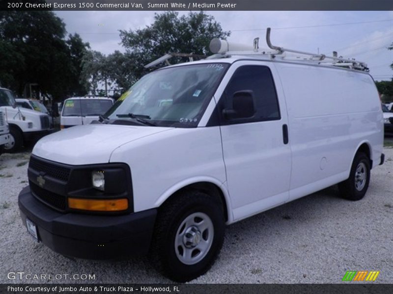 Summit White / Medium Pewter 2007 Chevrolet Express 1500 Commercial Van