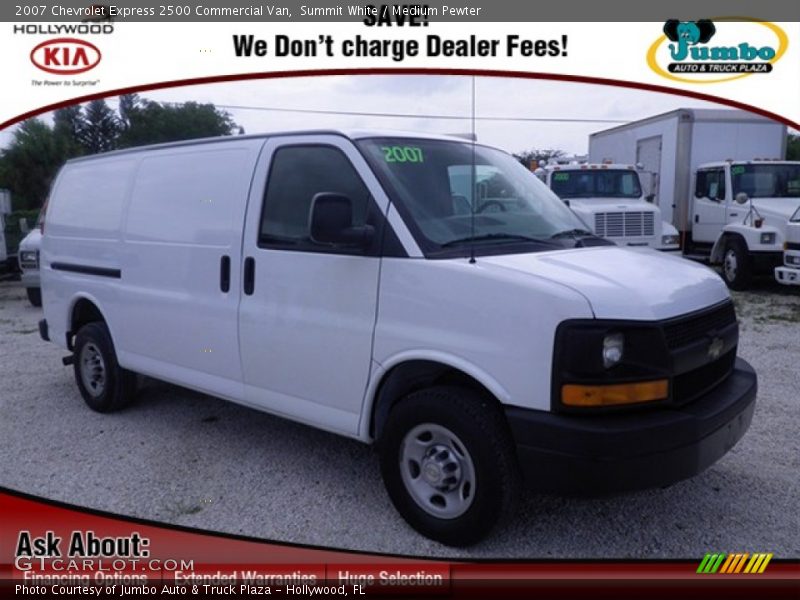 Summit White / Medium Pewter 2007 Chevrolet Express 2500 Commercial Van