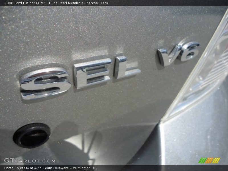 Dune Pearl Metallic / Charcoal Black 2008 Ford Fusion SEL V6