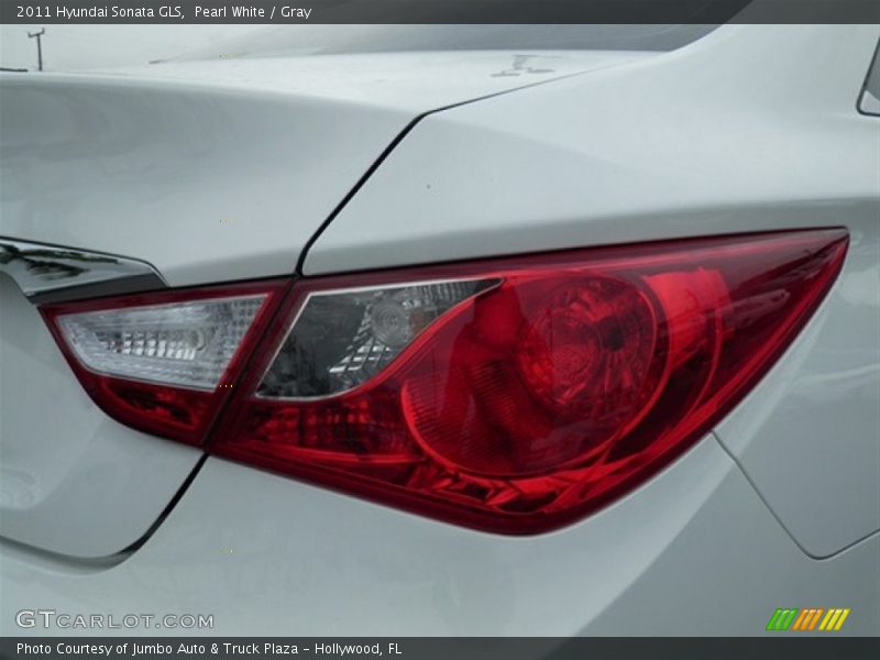 Pearl White / Gray 2011 Hyundai Sonata GLS
