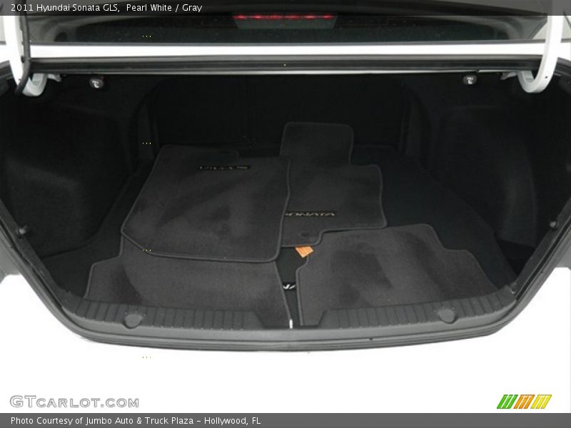 Pearl White / Gray 2011 Hyundai Sonata GLS