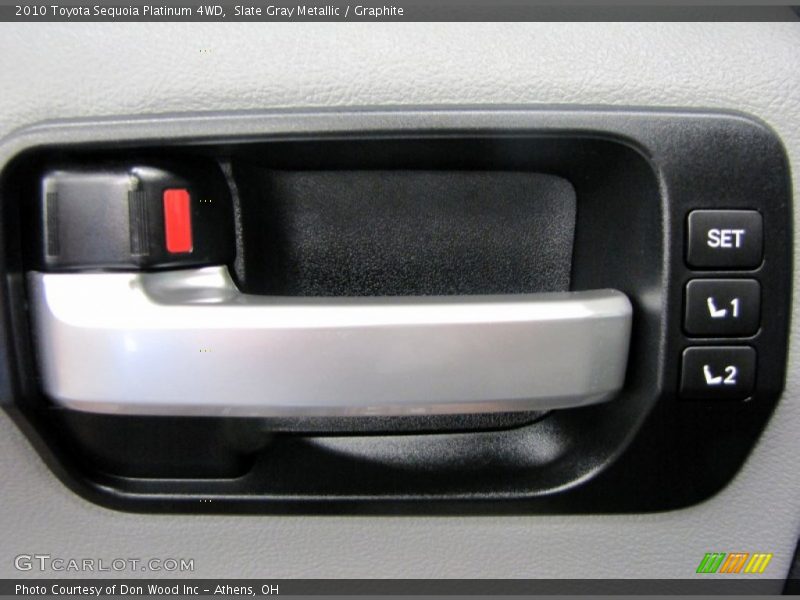 Controls of 2010 Sequoia Platinum 4WD