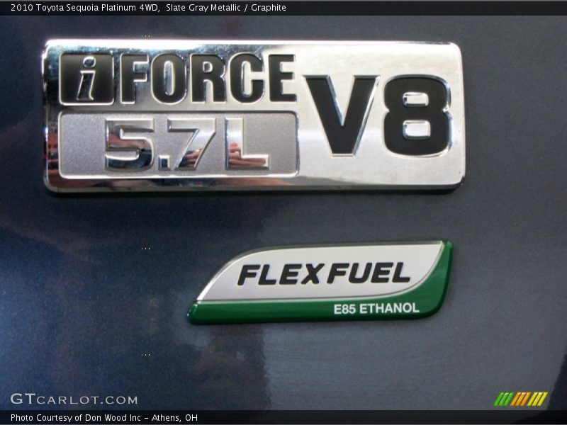 Slate Gray Metallic / Graphite 2010 Toyota Sequoia Platinum 4WD