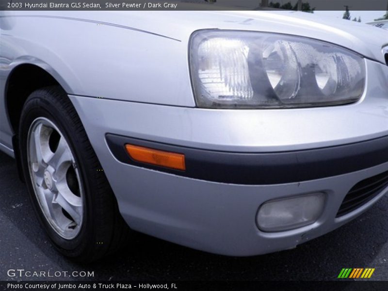 Silver Pewter / Dark Gray 2003 Hyundai Elantra GLS Sedan