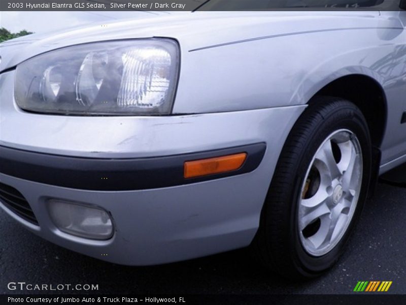 Silver Pewter / Dark Gray 2003 Hyundai Elantra GLS Sedan