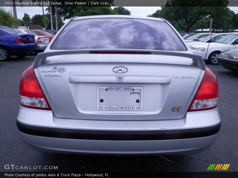 Silver Pewter / Dark Gray 2003 Hyundai Elantra GLS Sedan