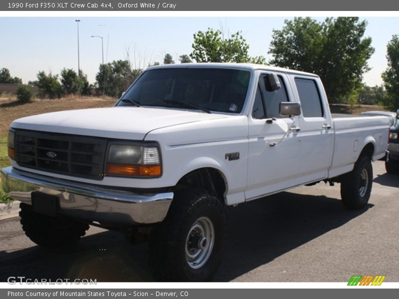 Front 3/4 View of 1990 F350 XLT Crew Cab 4x4