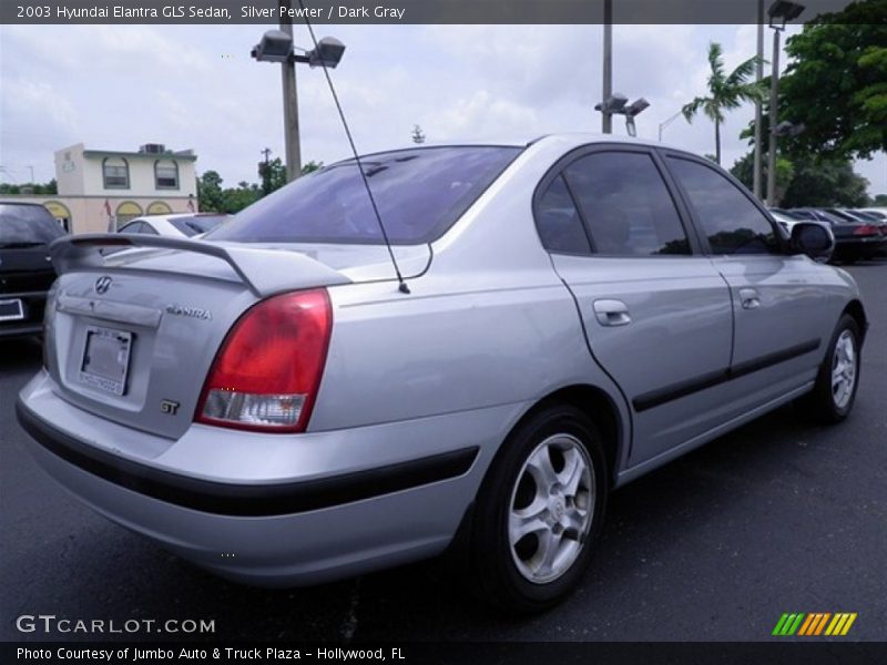 Silver Pewter / Dark Gray 2003 Hyundai Elantra GLS Sedan