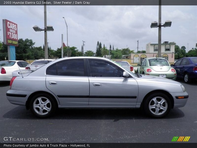 Silver Pewter / Dark Gray 2003 Hyundai Elantra GLS Sedan