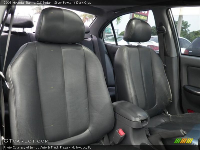 Silver Pewter / Dark Gray 2003 Hyundai Elantra GLS Sedan