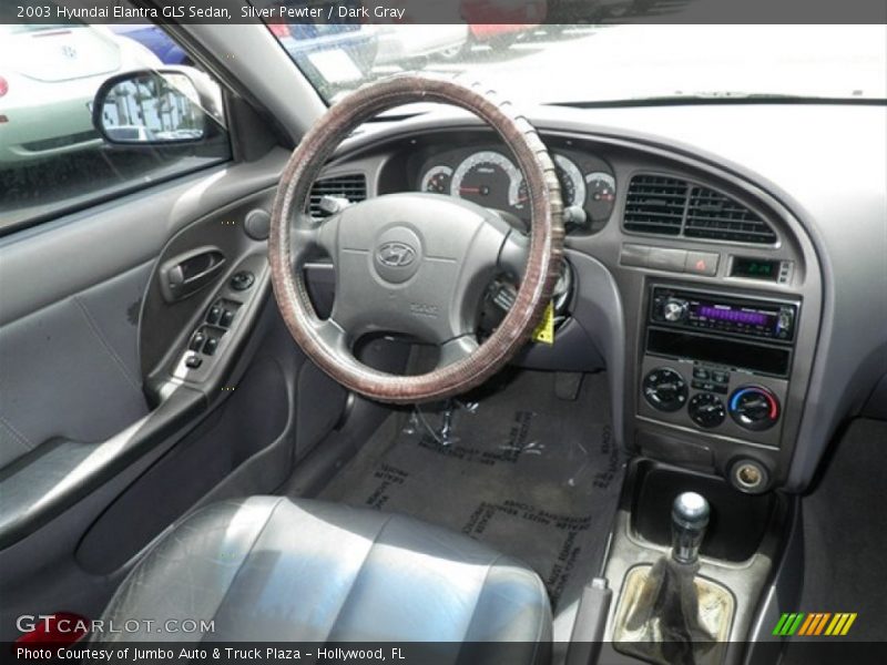 Silver Pewter / Dark Gray 2003 Hyundai Elantra GLS Sedan
