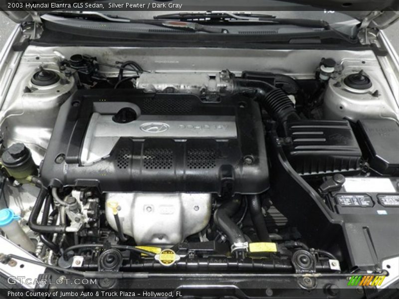 Silver Pewter / Dark Gray 2003 Hyundai Elantra GLS Sedan