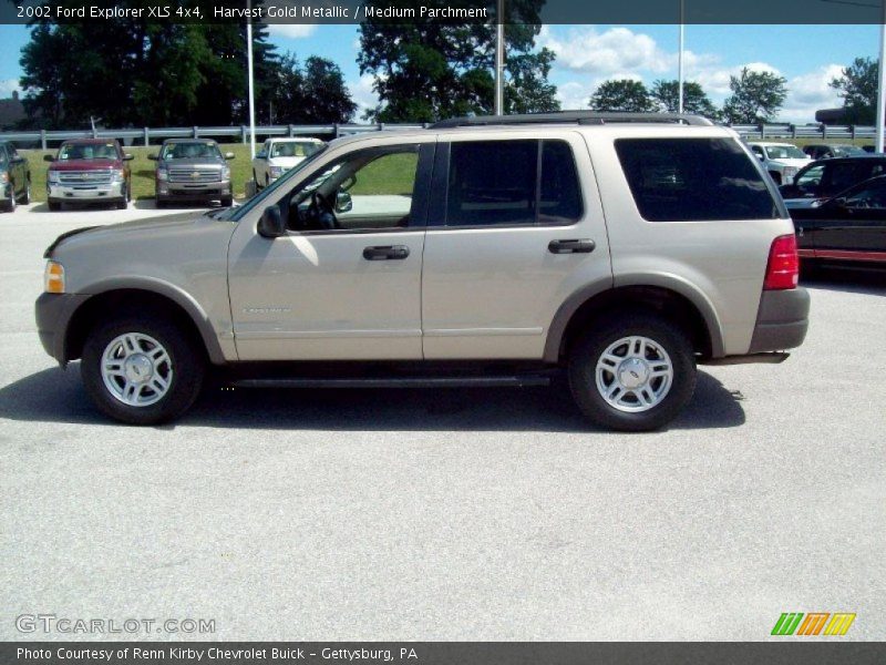 Harvest Gold Metallic / Medium Parchment 2002 Ford Explorer XLS 4x4