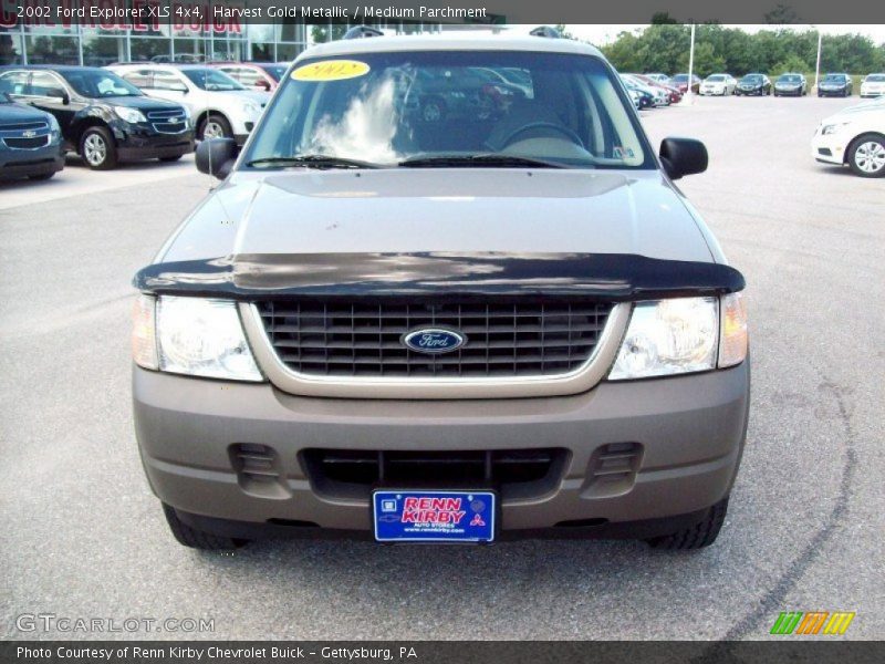 Harvest Gold Metallic / Medium Parchment 2002 Ford Explorer XLS 4x4