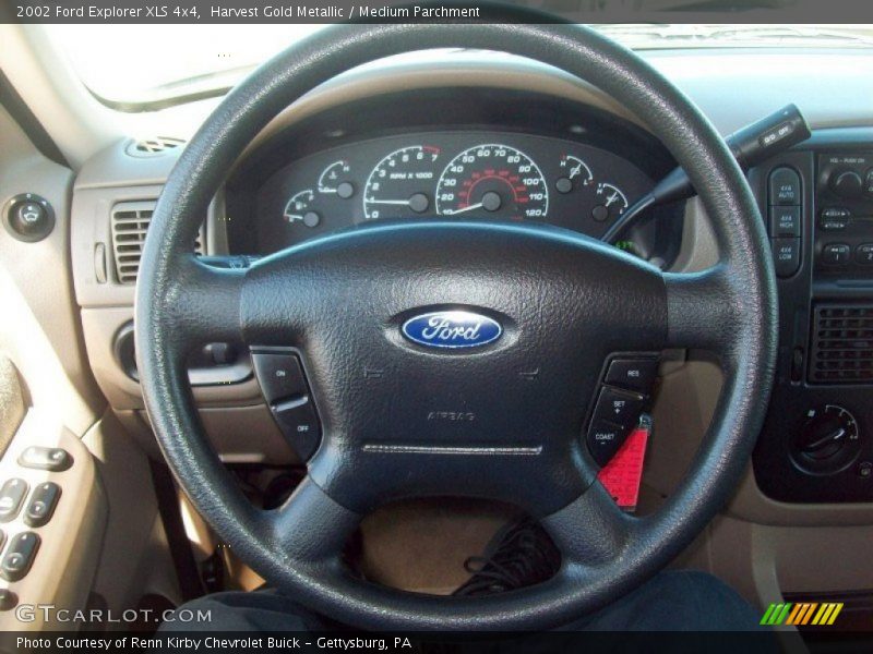 Harvest Gold Metallic / Medium Parchment 2002 Ford Explorer XLS 4x4