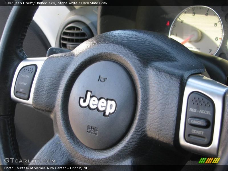 Stone White / Dark Slate Gray 2002 Jeep Liberty Limited 4x4