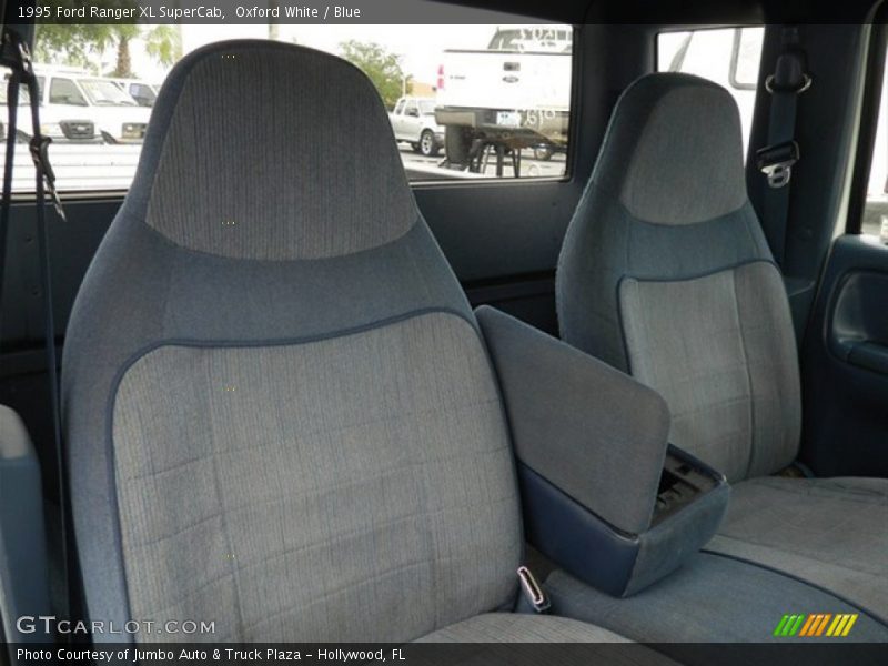 Oxford White / Blue 1995 Ford Ranger XL SuperCab