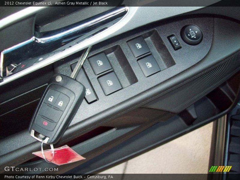 Ashen Gray Metallic / Jet Black 2012 Chevrolet Equinox LS