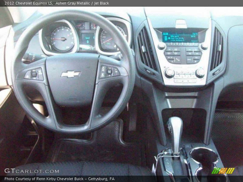Ashen Gray Metallic / Jet Black 2012 Chevrolet Equinox LS