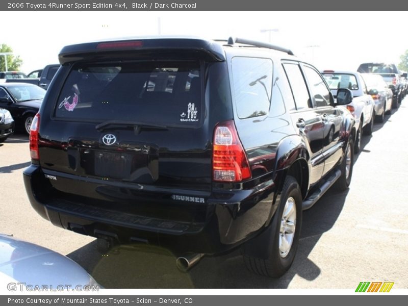 Black / Dark Charcoal 2006 Toyota 4Runner Sport Edition 4x4