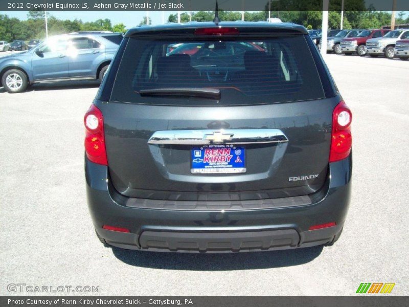 Ashen Gray Metallic / Jet Black 2012 Chevrolet Equinox LS