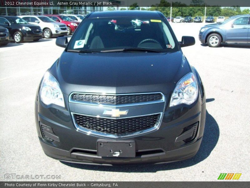 Ashen Gray Metallic / Jet Black 2012 Chevrolet Equinox LS