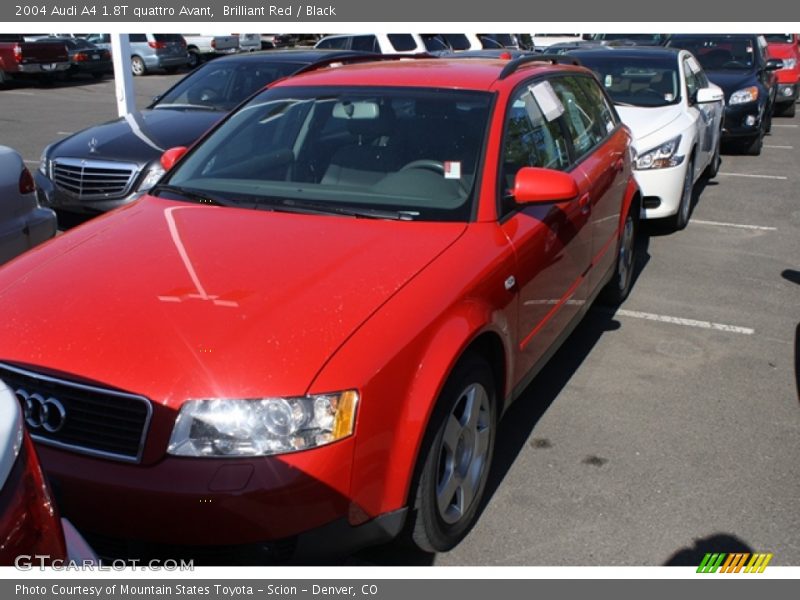 Brilliant Red / Black 2004 Audi A4 1.8T quattro Avant