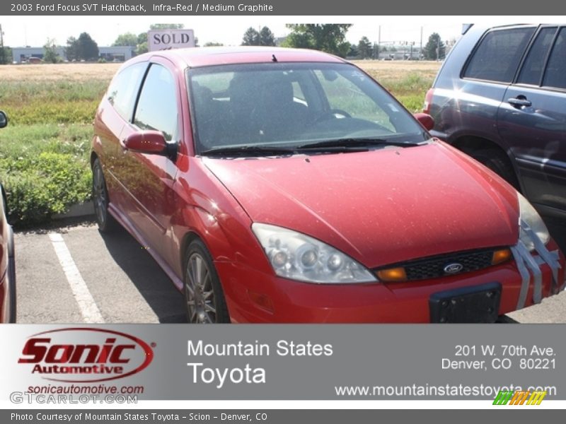 Infra-Red / Medium Graphite 2003 Ford Focus SVT Hatchback