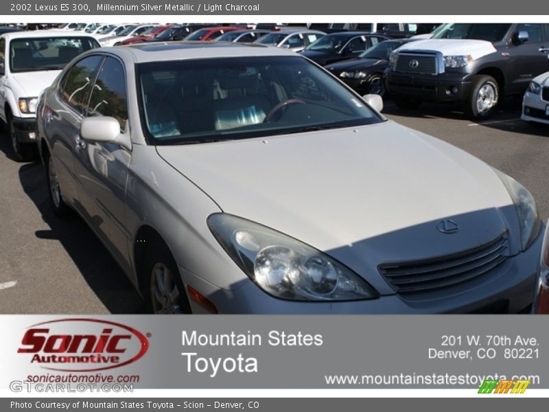 Millennium Silver Metallic / Light Charcoal 2002 Lexus ES 300