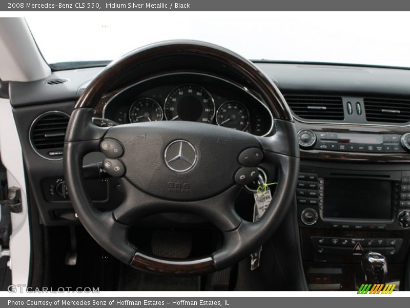 Iridium Silver Metallic / Black 2008 Mercedes-Benz CLS 550