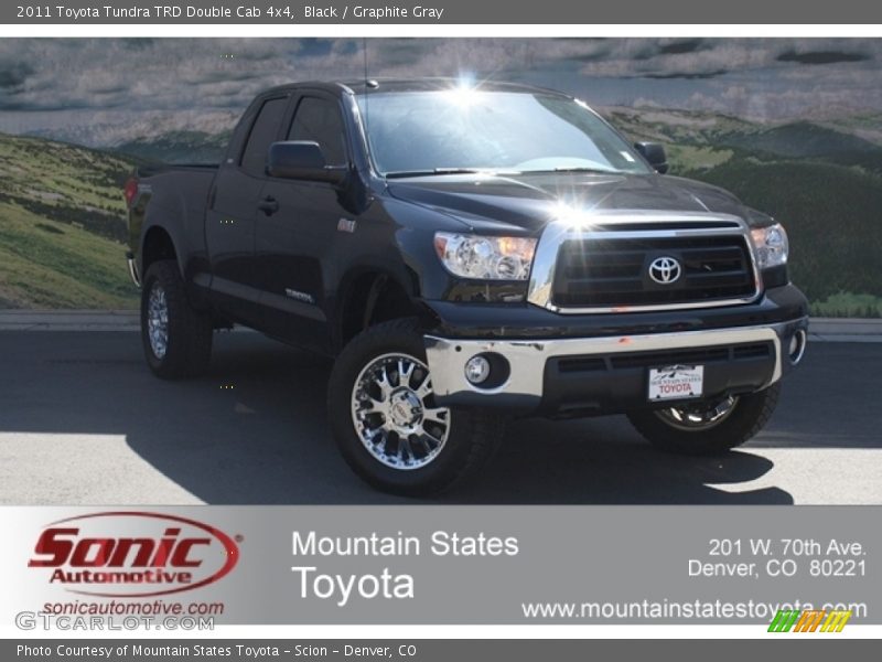 Black / Graphite Gray 2011 Toyota Tundra TRD Double Cab 4x4