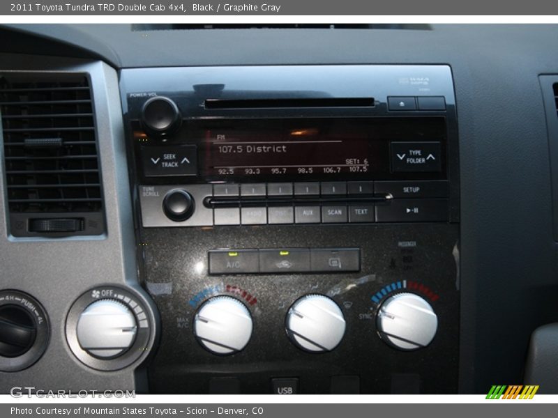 Black / Graphite Gray 2011 Toyota Tundra TRD Double Cab 4x4