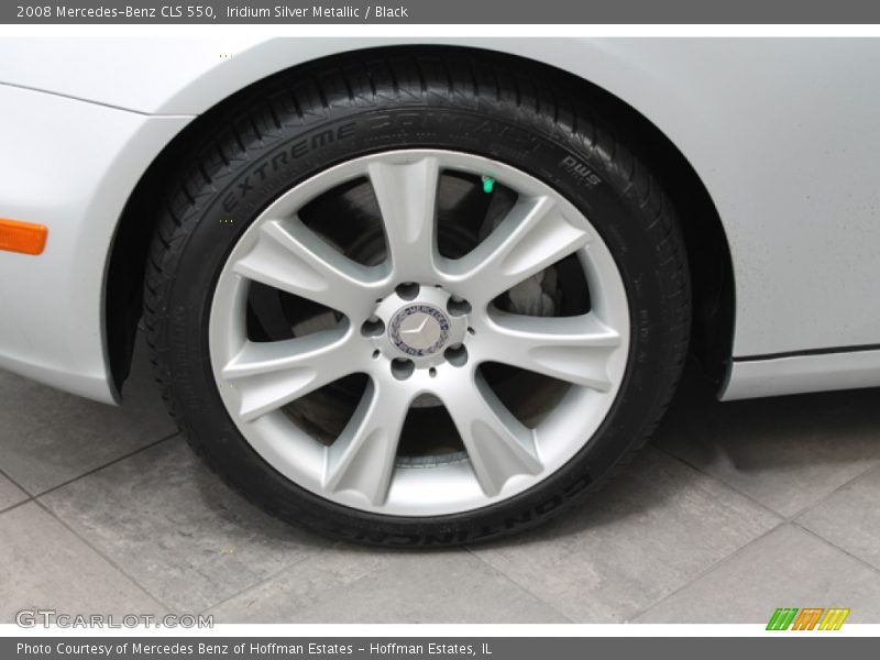 Iridium Silver Metallic / Black 2008 Mercedes-Benz CLS 550