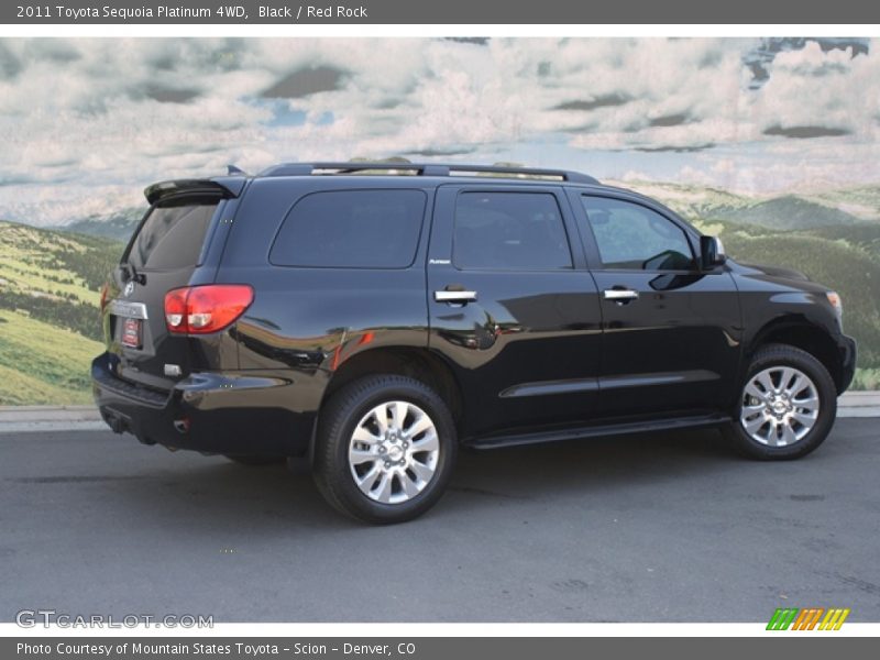 Black / Red Rock 2011 Toyota Sequoia Platinum 4WD