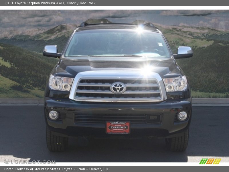 Black / Red Rock 2011 Toyota Sequoia Platinum 4WD