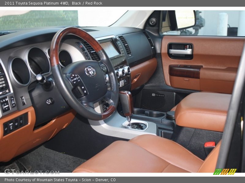 Black / Red Rock 2011 Toyota Sequoia Platinum 4WD