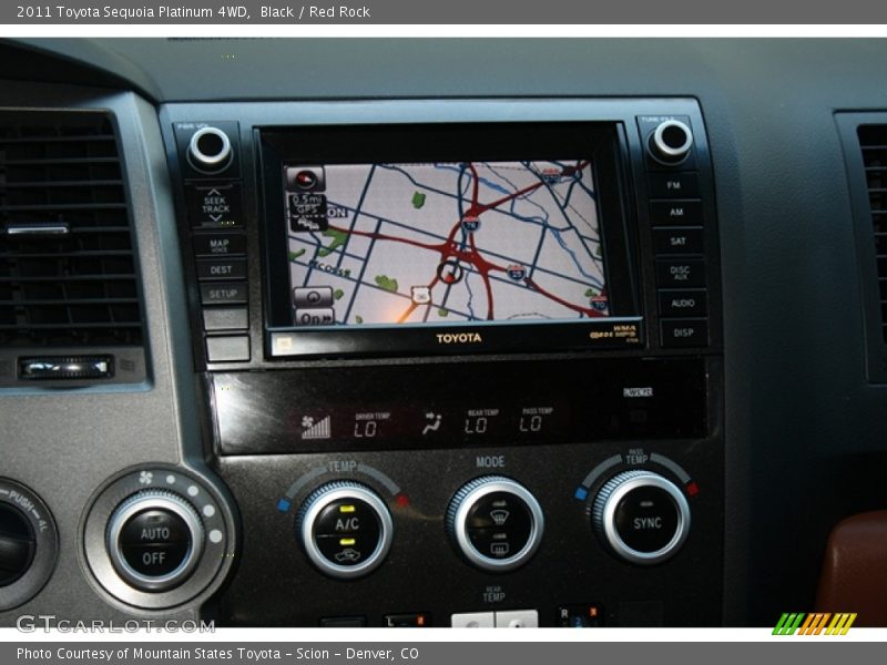 Black / Red Rock 2011 Toyota Sequoia Platinum 4WD