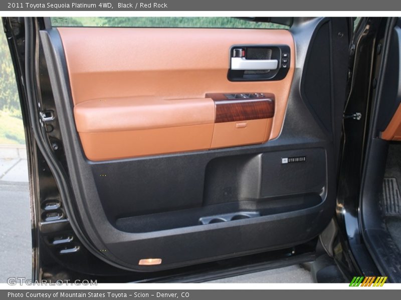 Black / Red Rock 2011 Toyota Sequoia Platinum 4WD