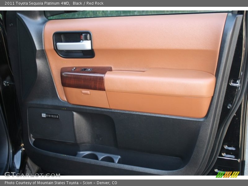 Black / Red Rock 2011 Toyota Sequoia Platinum 4WD