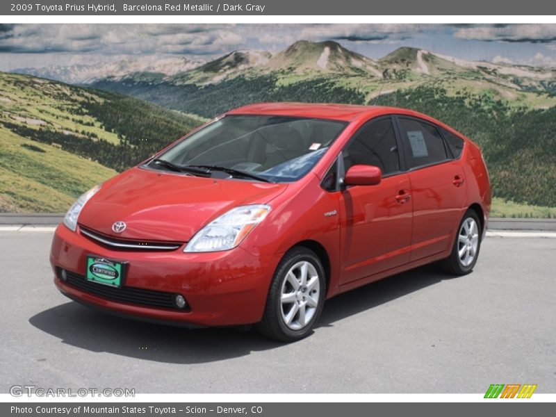 Barcelona Red Metallic / Dark Gray 2009 Toyota Prius Hybrid