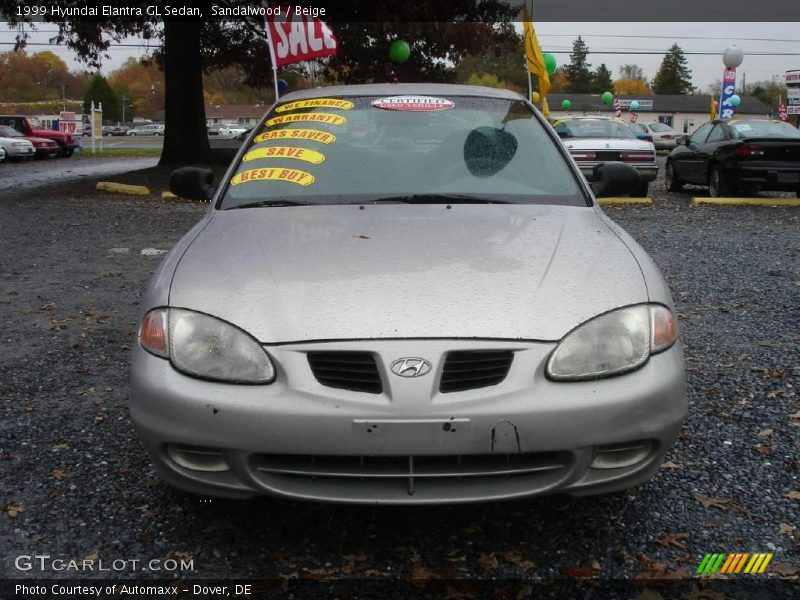 Sandalwood / Beige 1999 Hyundai Elantra GL Sedan
