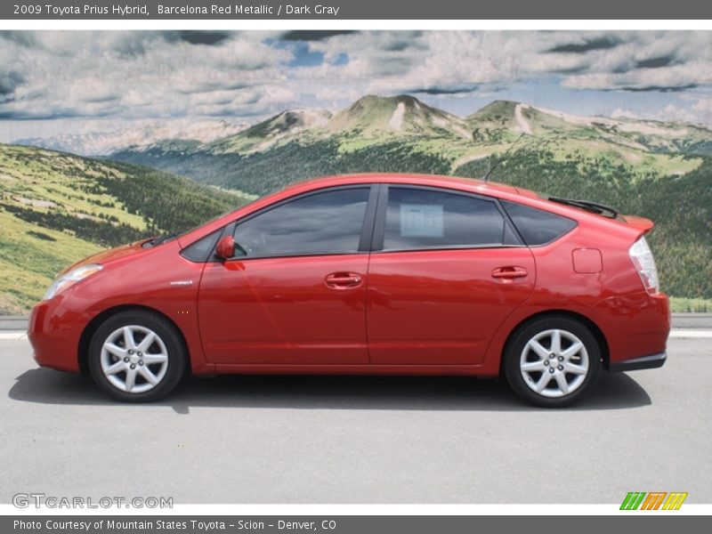 Barcelona Red Metallic / Dark Gray 2009 Toyota Prius Hybrid