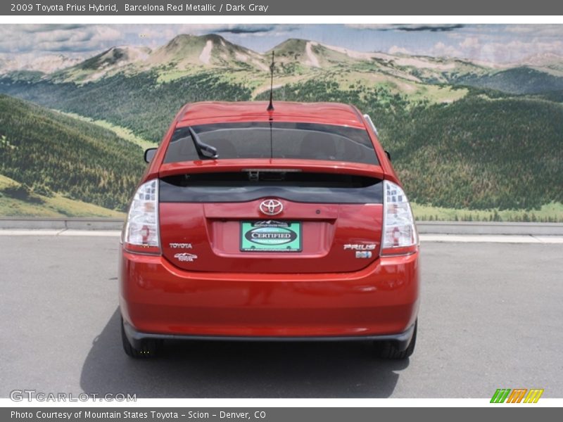 Barcelona Red Metallic / Dark Gray 2009 Toyota Prius Hybrid