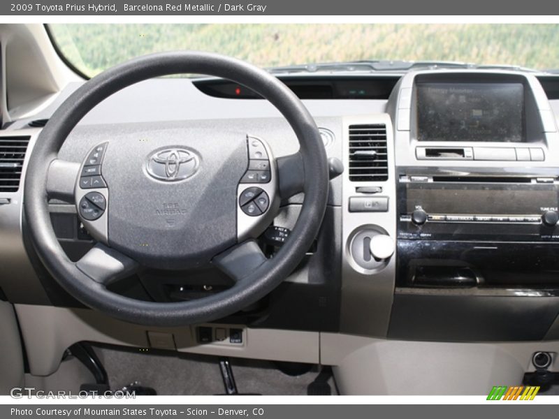 Barcelona Red Metallic / Dark Gray 2009 Toyota Prius Hybrid