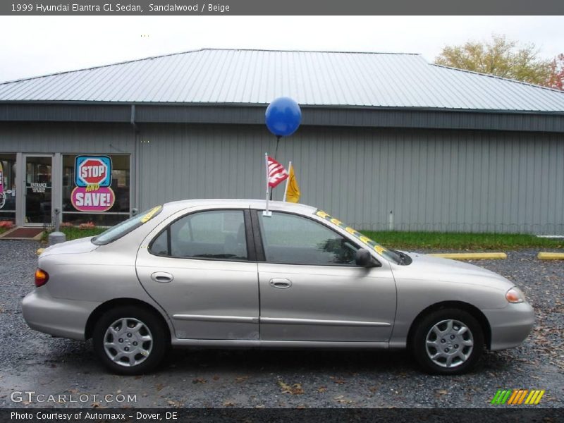 Sandalwood / Beige 1999 Hyundai Elantra GL Sedan