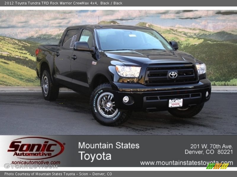 Black / Black 2012 Toyota Tundra TRD Rock Warrior CrewMax 4x4