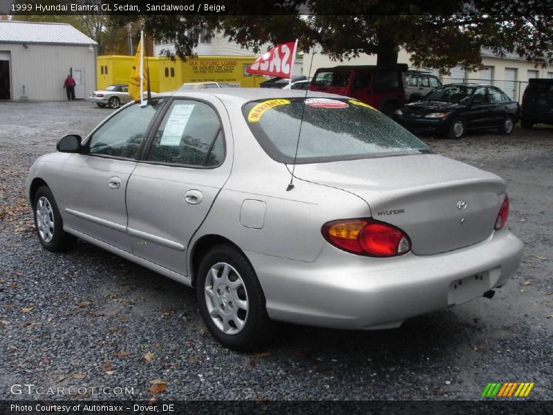 Sandalwood / Beige 1999 Hyundai Elantra GL Sedan