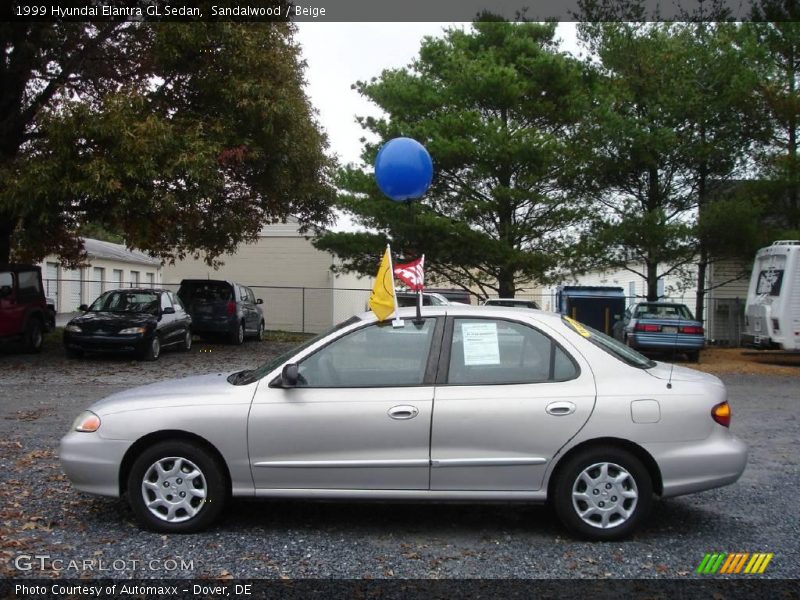Sandalwood / Beige 1999 Hyundai Elantra GL Sedan
