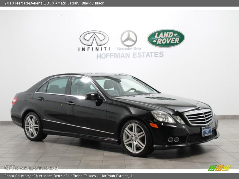 Black / Black 2010 Mercedes-Benz E 350 4Matic Sedan
