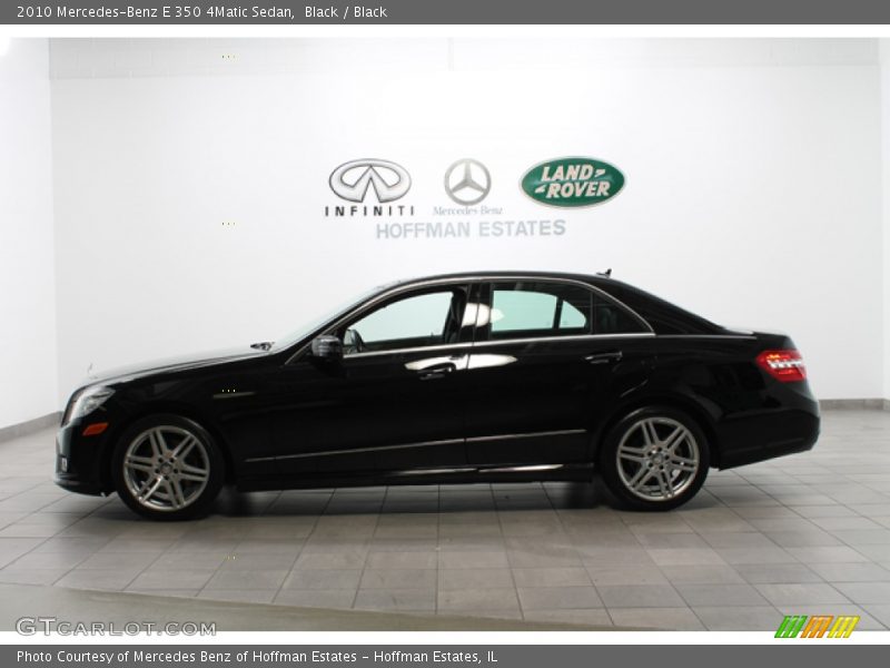 Black / Black 2010 Mercedes-Benz E 350 4Matic Sedan